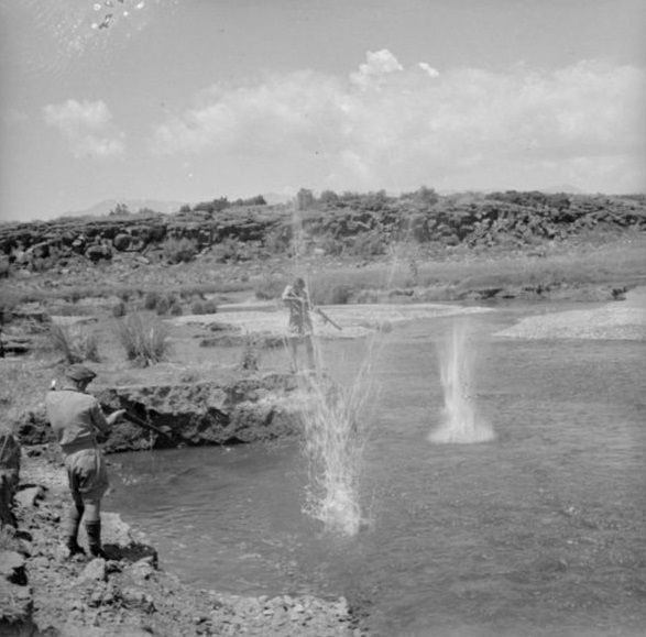 File:Soldiers troutfishing, Syria, 1942.jpg