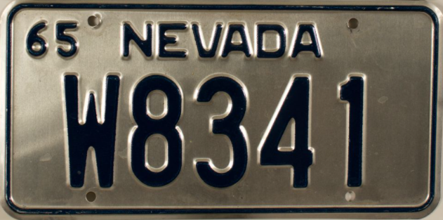 File:Nevada License Plate 1965.png