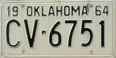 File:1964 Oklahoma license plate.jpg