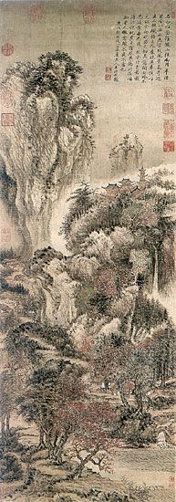 File:Wang Hui, Mountains, Streams and Autumn Trees.jpg