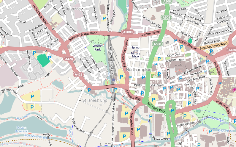 File:Location map United Kingdom Northampton Central.png