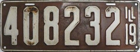 File:1919 Illinois License Plate.jpg