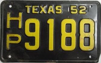 File:1952 Texas license plate HP 9188.jpg