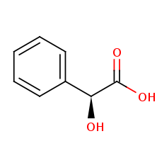 File:(S)-Mandelate Chemical Structure.png