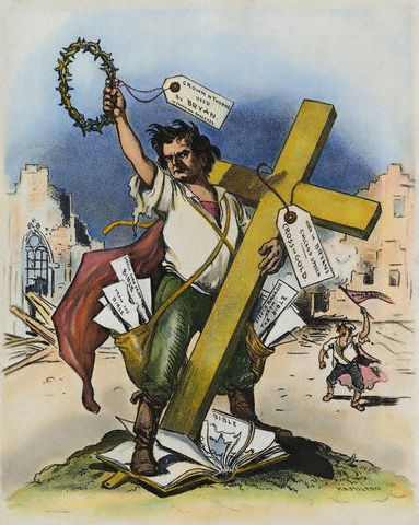 File:Cross of gold speech cartoon.jpg