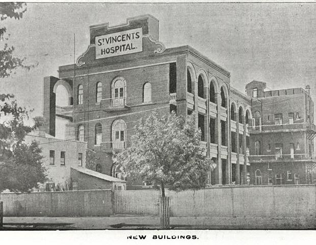 File:St Vincent’s Hospital first block 1905.jpg