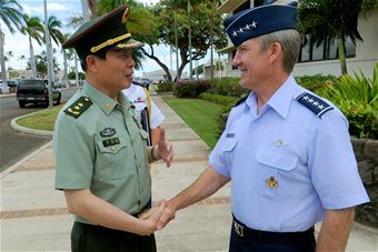 File:Herbert J. Carlisle greeting Cai Yingting.JPG