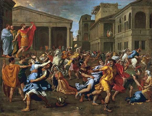 File:Nicolas Poussin - L'enlèvement des Sabines, 1637-38.jpg