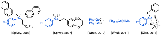 Organogermanes used in transition-metal-catalyzed cross-coupling reactions