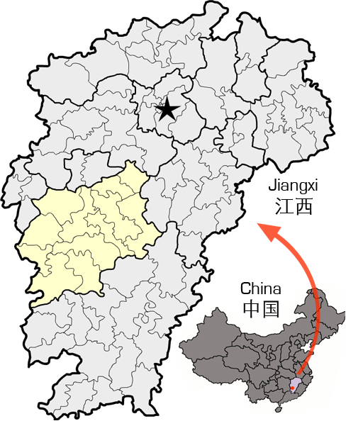 File:Location of Ji an with Jiangxi.png