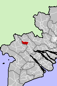 Location in Đồng Tháp Province