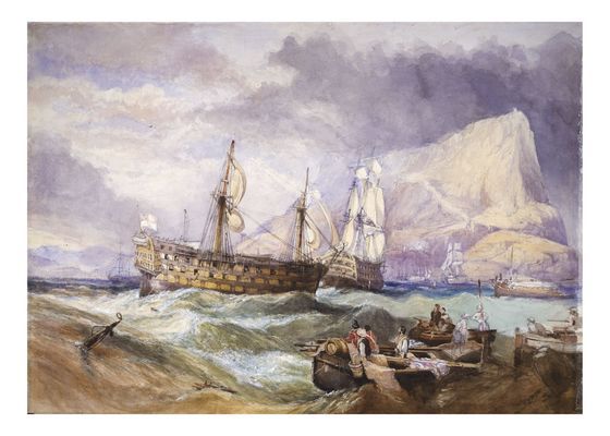 File:HMS Victory towed into Gibraltar.jpg