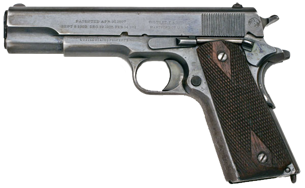 File:Colt Model of 1911 U.S. Army b.png