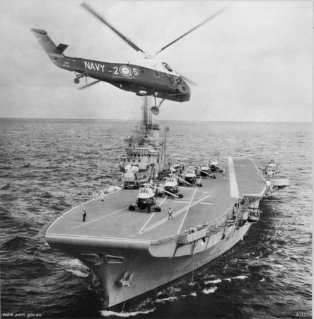 File:HMAS Melbourne (R21) with Wessex helos 1960s.jpg