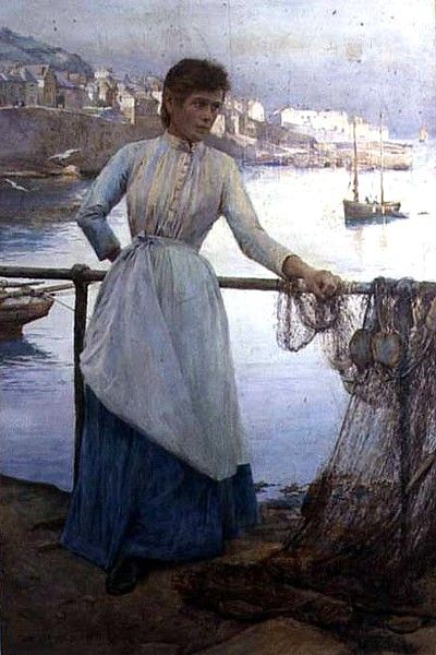 File:Henry Meynell Rheam - Girl In Blue.jpg