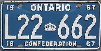 File:1967 Ontario license plate.jpg