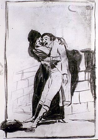 File:Dibujo preparatorio Capricho 10 Goya.jpg