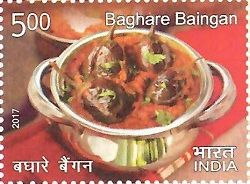 File:Baghare baingan on 2017 stamp of India.jpg