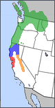 Range of the Northern Alligator Lizard