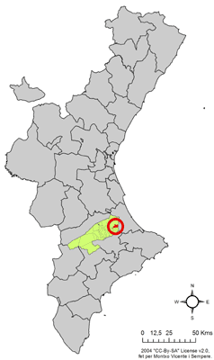 File:Localització de Benicolet respecte del País Valencià.png