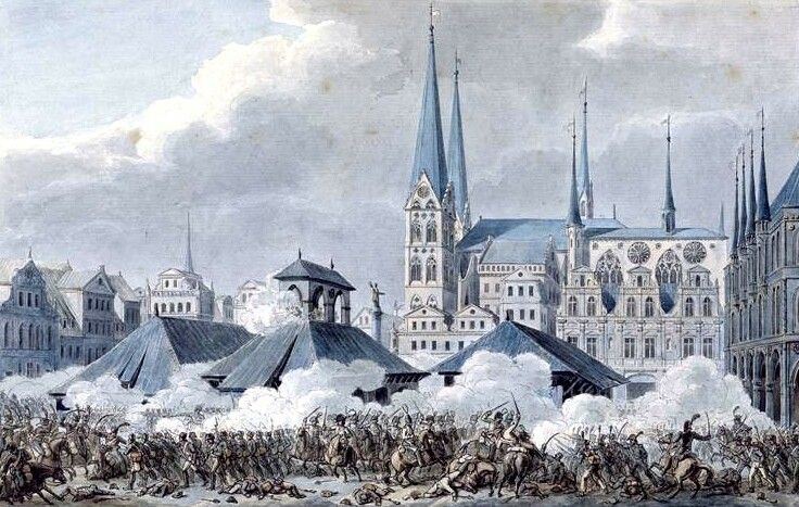 File:Schlacht um Lübeck 1806 - Markt.jpg