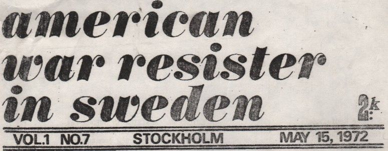 File:American War Resister in Sweden Masthead.jpg