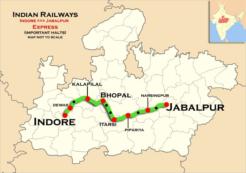 File:(Indore - Jabalpur) Express Route map.jpg