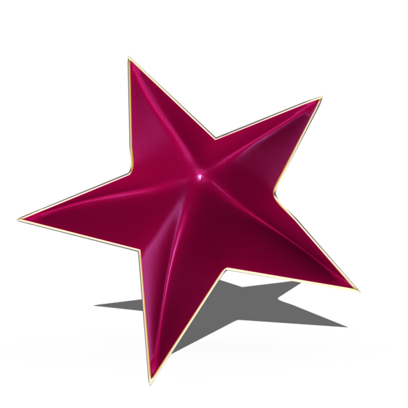 File:Star 3D magenta golden frame glossy.png