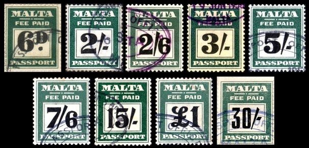 File:1933-62 passport revenue stamps of Malta.jpg