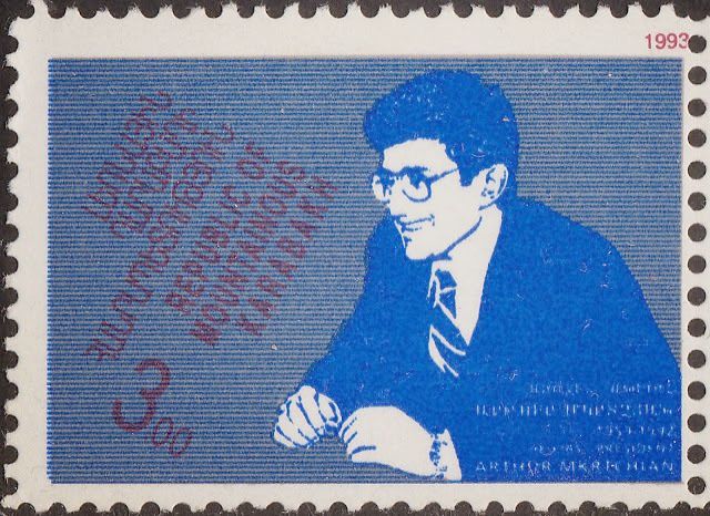 File:Artur Mkrtchyan 1993 stamp of Artsakh.jpg