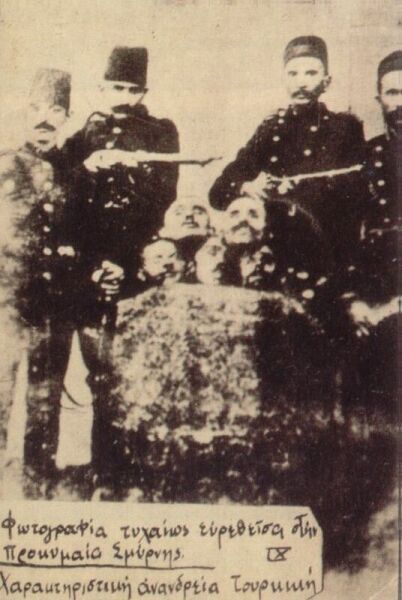 File:Ottoman soldiers with heads of Bulgarian rebels.jpg