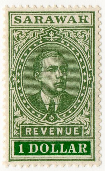 File:1918 $1 revenue stamp of Sarawak.jpg