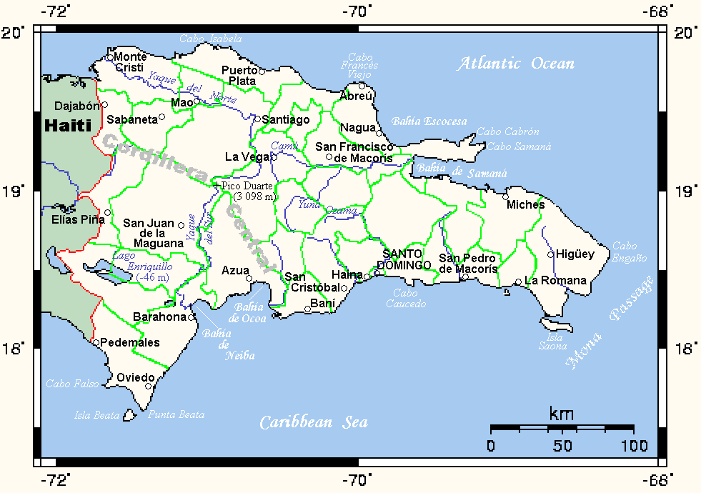 Map of the Dominican Republic