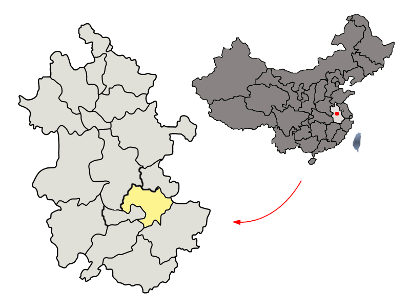 File:Location of Wuhu Prefecture within Anhui (China).png