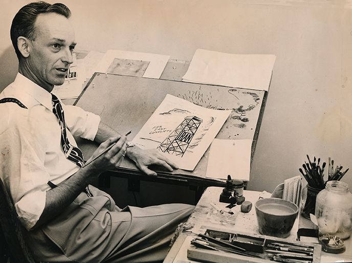 File:Arthur S Bimrose at work.jpg