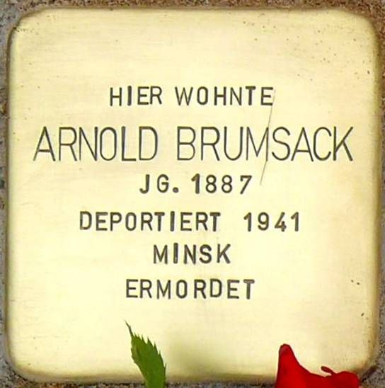 File:Beverstedt Stolperstein Poststraße 16 Brumsack Arnold.jpg