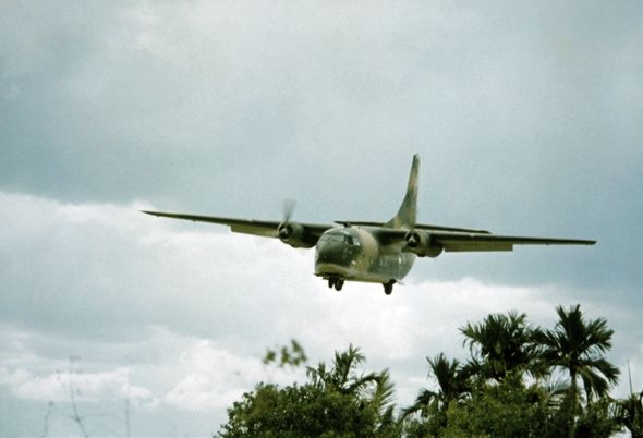 File:C-123B landing at Bien Hoa.jpg