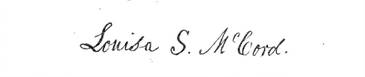 File:Louisa S. McCord signature.png