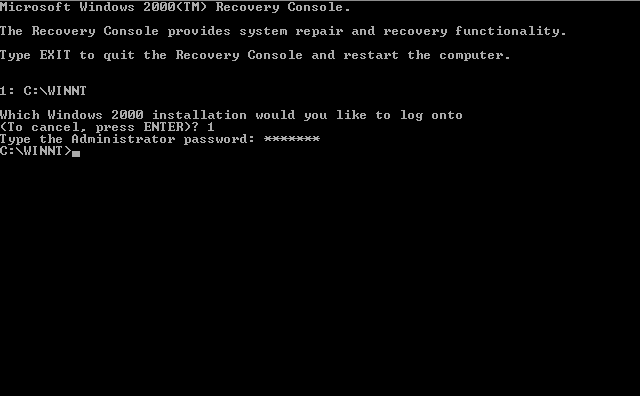 File:Windows 2000 Recovery Console.png