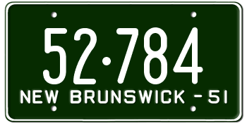 File:Canada New Brunswick license plate 1951 graphic.png