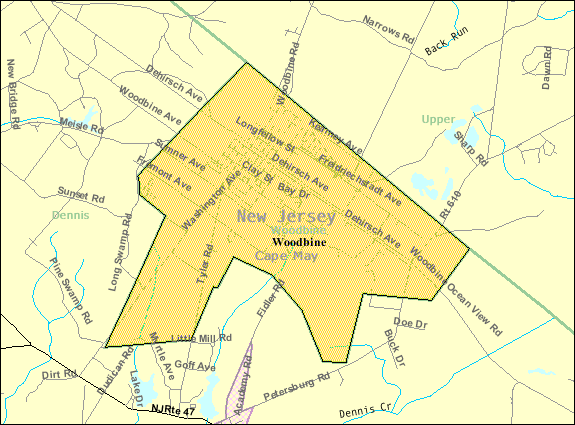 File:Census Bureau map of Woodbine, New Jersey.png