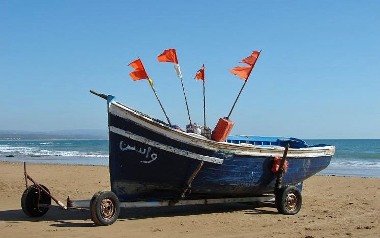 File:Fishing boat in morocco.jpg