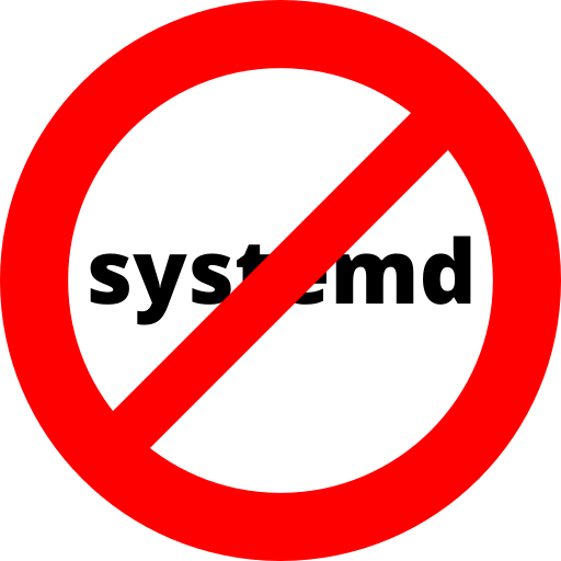 File:No systemd logo.png