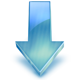 File:Down Arrow frost blue.png