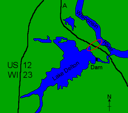 File:Lake Delton Wisconsin map.png