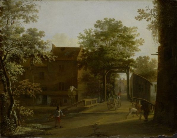 File:Jan Both - Village Street with Drawbridge.jpg