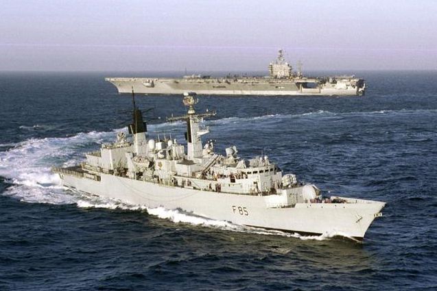 File:HMS Cumberland and CVN-69.jpg