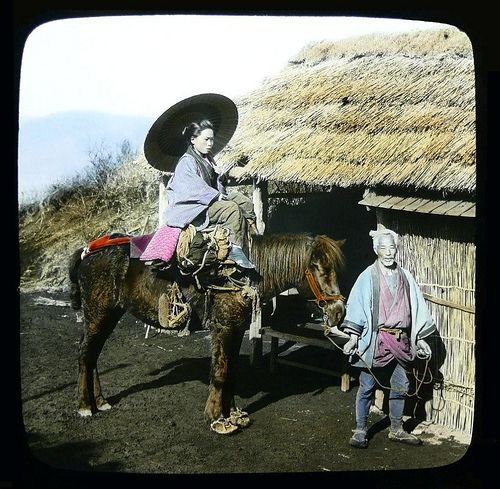 File:Meiji period Japanese pack horse.jpg