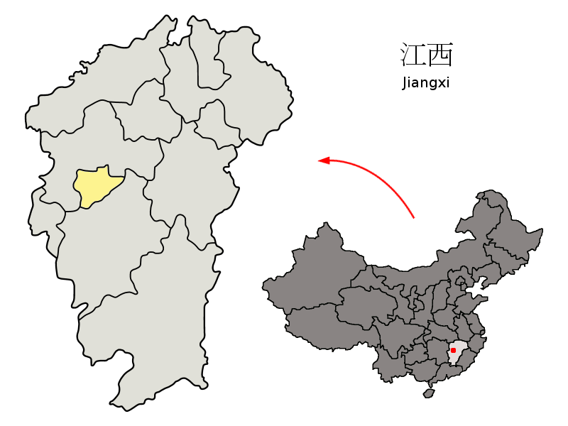 File:Location of Xinyu Prefecture within Jiangxi (China).png