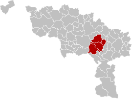 File:Arrondissement La Louvière Belgium Map.png